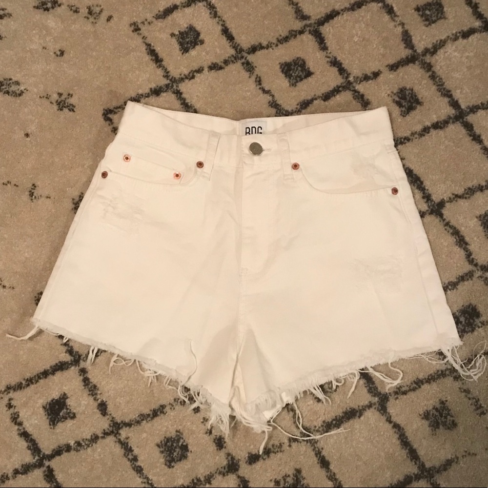 Urban Outfitters White Jean Shorts